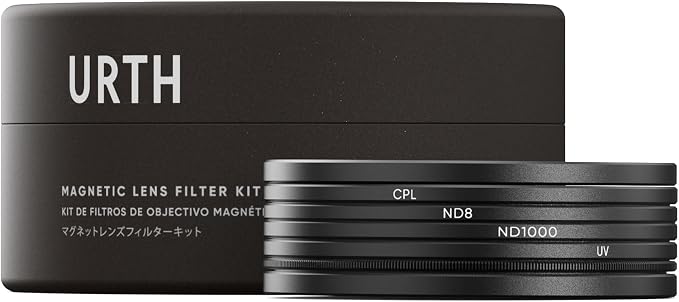 Urth 72mm 4-in-1 Magnetic Lens Filter Kit -UV, Neutral Density ND8, Ultra-Slim by Urth