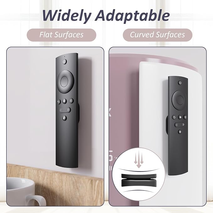 Magnetic Remote Control Holder Wall Mount Self-Adhesive, 6 Pack Upgraded - Image 2