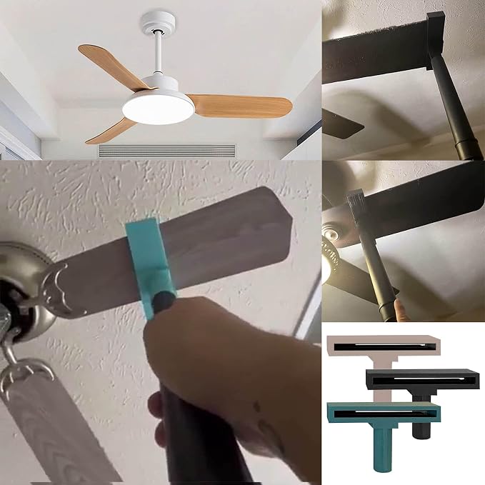 Handheld Home Ceiling Fan Blade-Vacuum Attachment Lightweight Removal Duster - Image 8