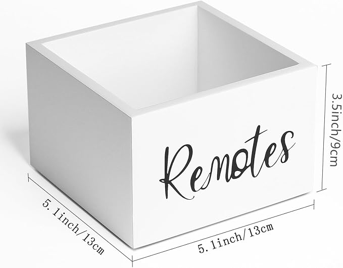 LBEMEY Wood Remote Control Holder, TV Remote Control Organizer - Image 3