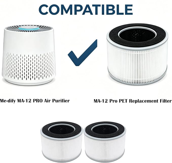 MA-12 Pro Replacement Filter for MA MA-12 PRO Air Purifier | 3-IN-1 System - Image 2