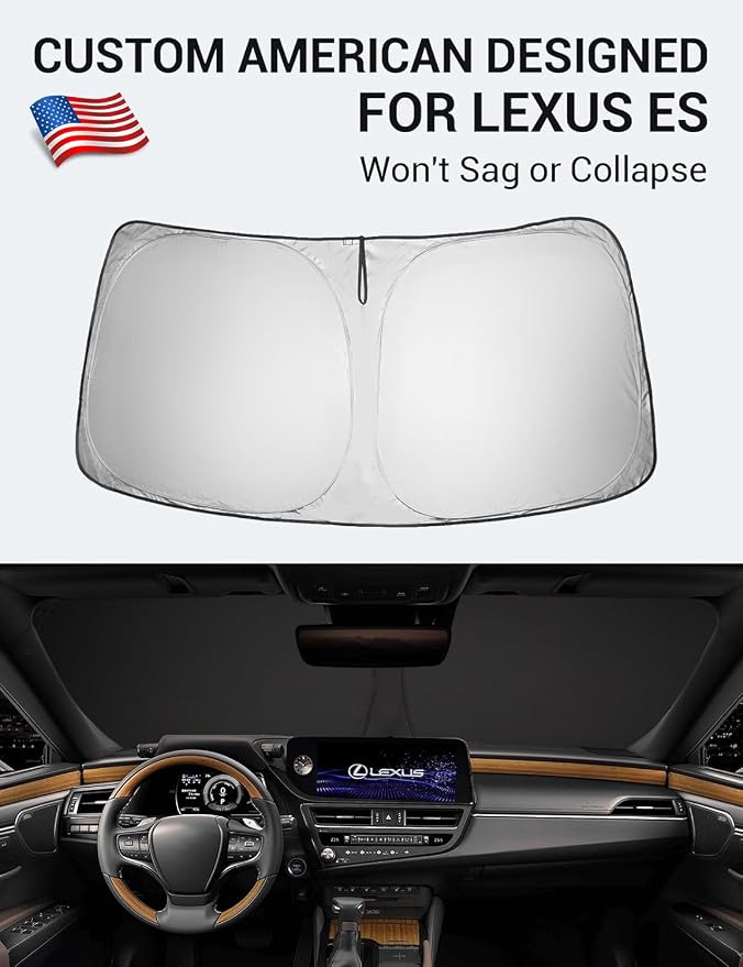Proadsy 2026 Upgrade Front Windshield Sun Shade Foldable Sunshade Protector - Image 2