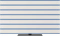 Modern Geometric Blue Stripe Indoor TV Cover, Elastic TV Screen Protector by Unknown