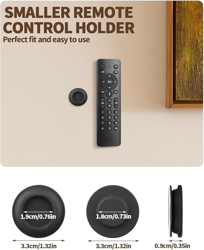6 Pack Magnetic Remote Control Holder – Upgraded Silicone Magnetic Wall Mount - Image 2