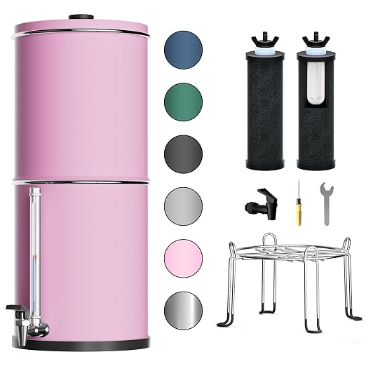 Purewell 3-Stage 0.01μm Ultra-Filtration Gravity Water Filter System, 304 by Purewell