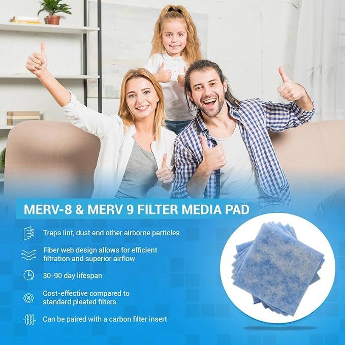 18x18x1 Air Filter MERV 8 Filter Media, AC Furnace Filter, Aluminum Reusable - Image 6