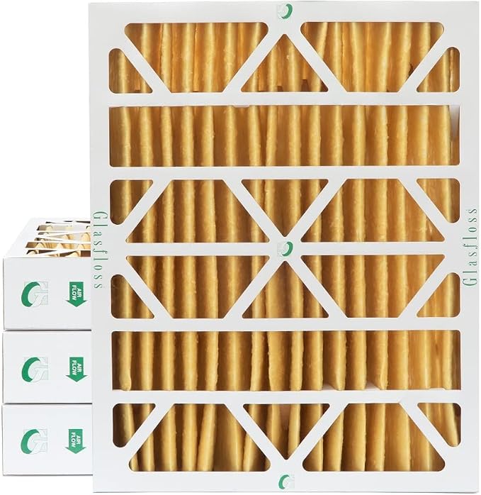 20x24x4 MERV 11 AC & Furnace 4" Depth Air Filters. Box of 4. Actual Size: by Glasfloss