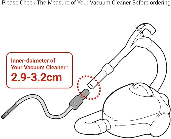 EZ SPARES Micro Cleaning Nozzle Kit, Micro Vacuum Attachment, Universal Vacuum - Image 7