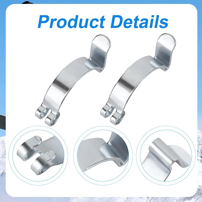 2pcs Car Air Filter Clips, Metal Air Cleaner Cover Clip Housing Box Lid Spring - Image 3