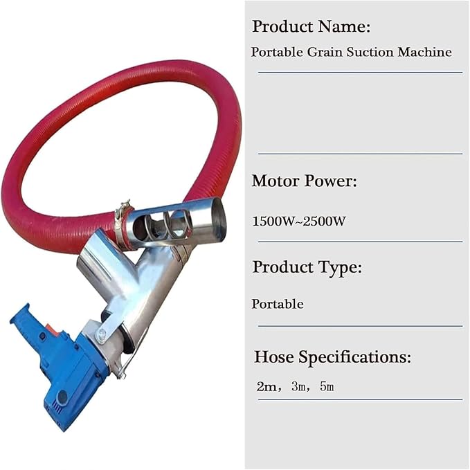 Red Portable Grain Suction Pump - Image 7
