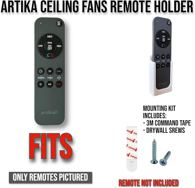 Wall Mount Holder for Remote Control REM-ARTC-1, REM-ARTC-2 Artika Ceiling Fans - Image 4