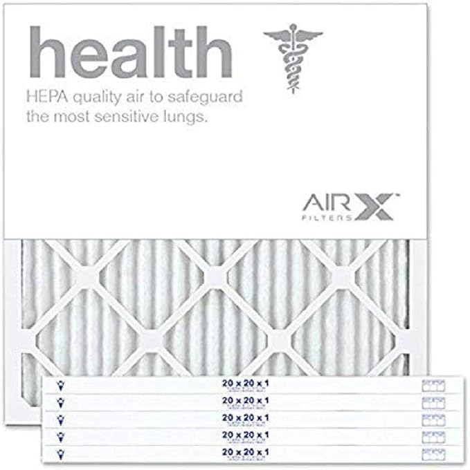AIRX WICKED CLEAN AIR. HEALTH 20x20x1 MERV 13 Pleated Air Filter by AIRXFILTERSWICKEDCLEANAIR