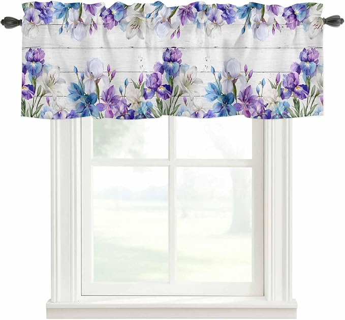 Spring Flowers Curtain Valances by Unknown