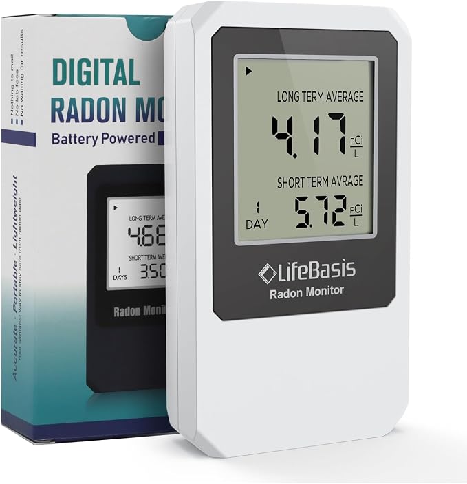 LifeBasis Radon Detector, Portable Radon Tester - Image 8