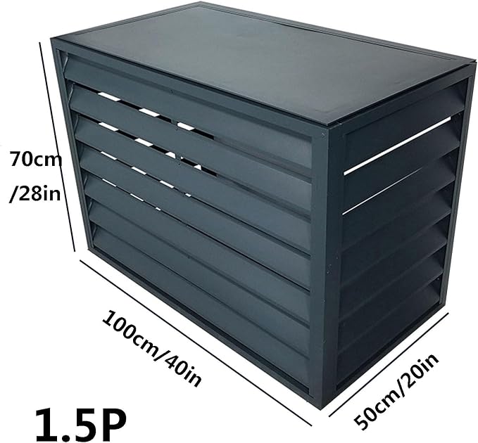 Multifunctional Aluminum Shutter Privacy Fence, Mini Split Cover - Image 2