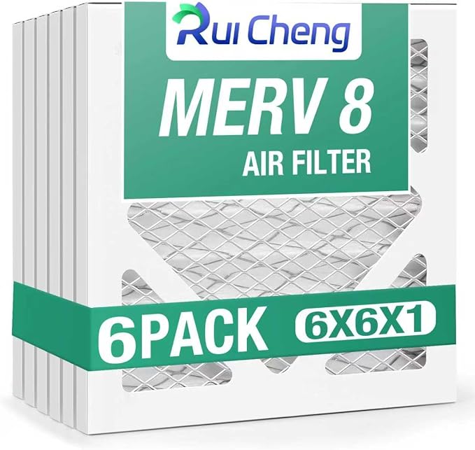 6 Pack Updated 6x6x1Air Filter, pertain Merv 8 HVAC Pleated A/C Furnace Filters by Unknown