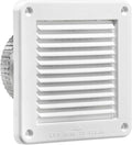 Lambro 674W-ML 4-In. White Plastic Fresh Air Intake Vent by Lambro