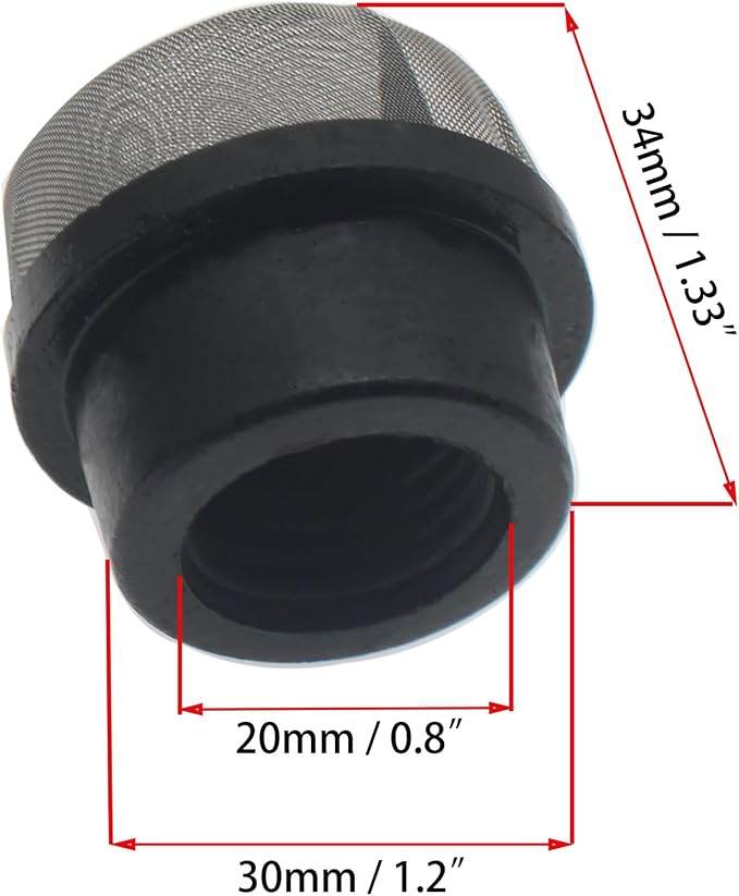 2pcs 190106Z Air Bleeder Screen Cap Air Valve Strainer Cap Screen Filter Cap - Image 2
