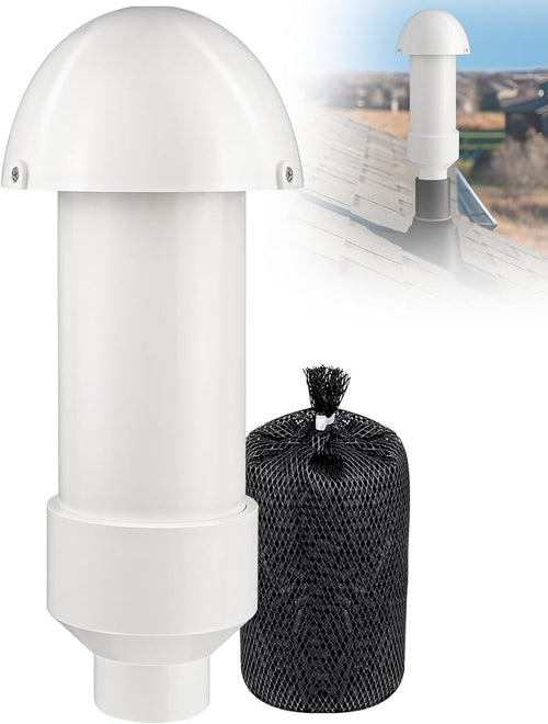 1.5 Inch Vent Stack Pipe Filter, Septic Tank Filter Vent Sewer Vents Cap by JIANBENKJ