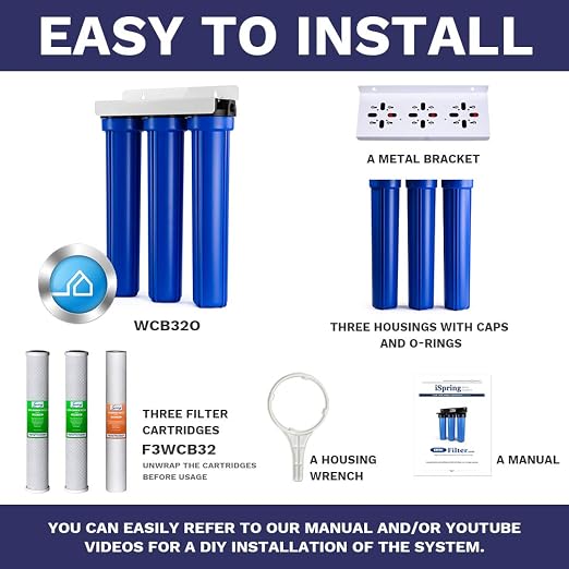 iSpring Whole House Water Filter System, Eliminates up to 99% Chlorine - Image 5