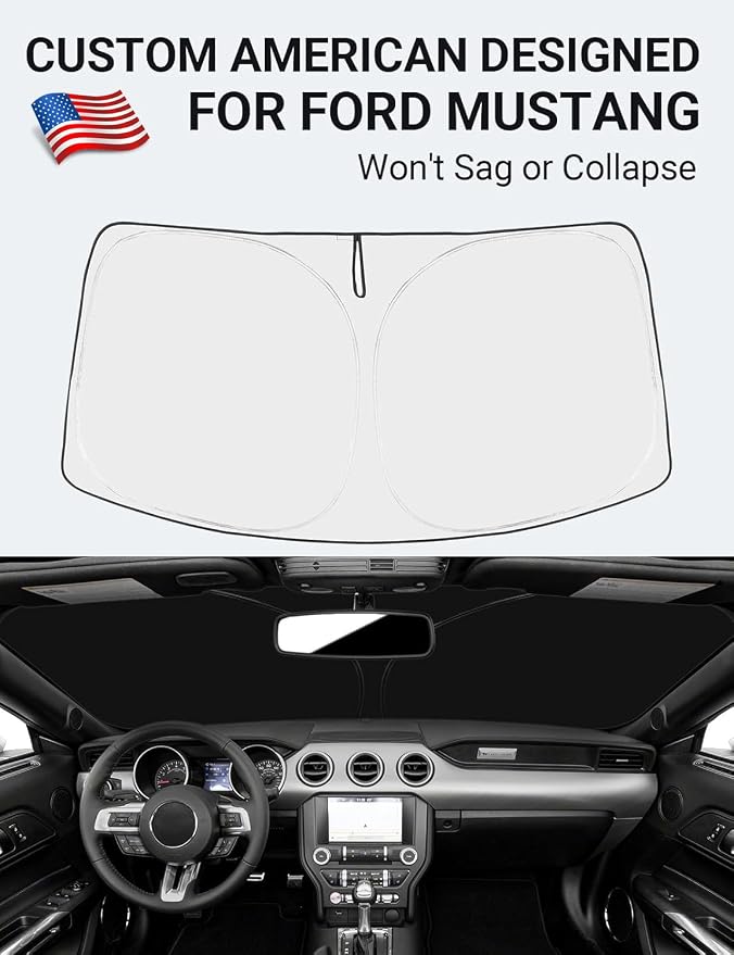 Proadsy 2026 Upgrade Front Windshield Sun Shade Foldable Sunshade Protector - Image 2