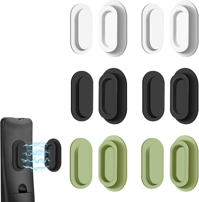 6 Pack Magnetic Remote Control Holder – Upgraded Silicone Magnetic Wall Mount by AMAZYC-US