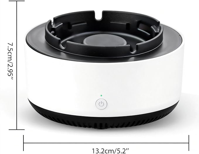 Ashtray with Air Purifier, Portable Ionizer Smokeless Ashtray - Image 2