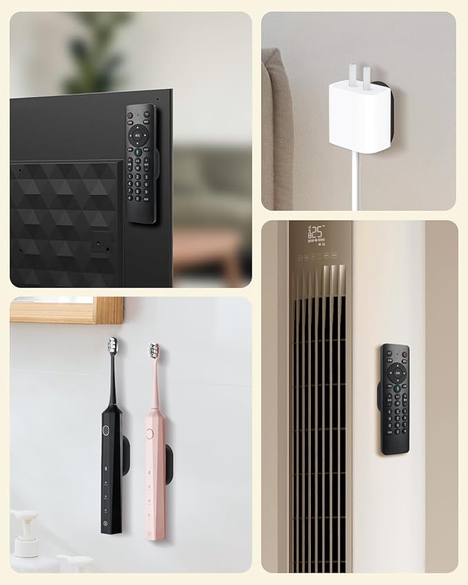4 Pack Strong Magnetic Remote Control Holder, Self-Adhesive Silicone Remote - Image 7