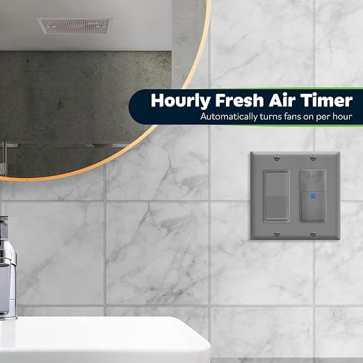 TOPGREENER Air Circulator Timer Switch, Neutral Wire Required, Hourly Fresh Air - Image 4