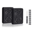 Easycargo 4pcs 60mm Fan Filter Grill Black by Easycargo