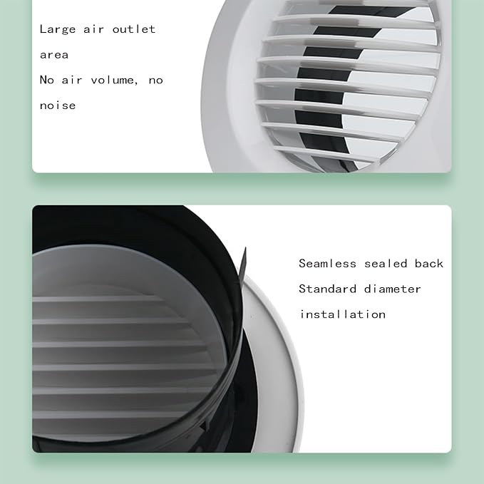 ABS Round Fresh Air Outlet, High-Efficiency Fresh Air System Accessories - Image 5