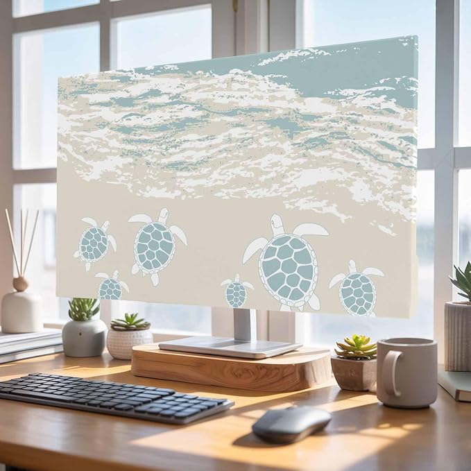 Oceans Beaches Sea Turtles Indoor TV Cover, Elastic TV Screen Protector - Image 4