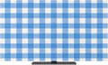 Minimalist Blue White Buffalo Plaid Indoor TV Cover, Elastic TV Screen by Unknown
