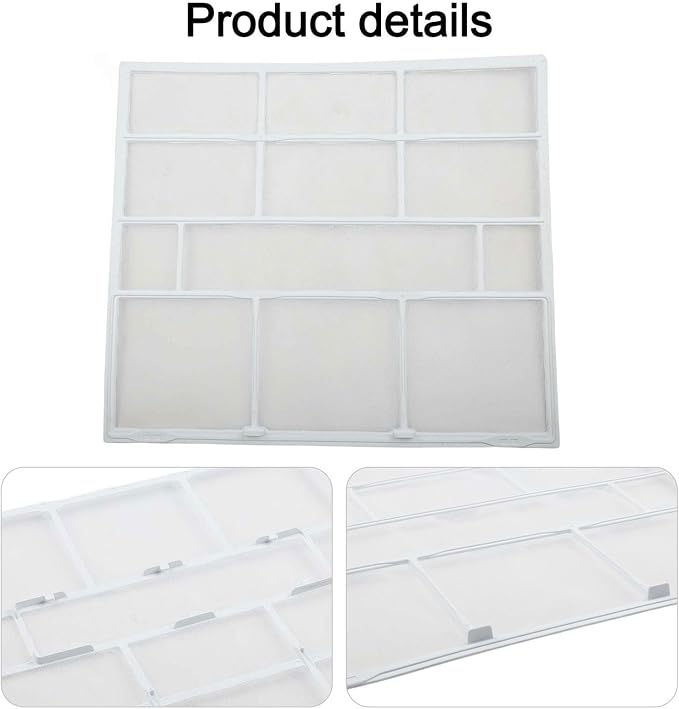 FABULETTA Air Conditioner Filter Cover, Wall Mounted Indoor Unit Dust Screen - Image 5