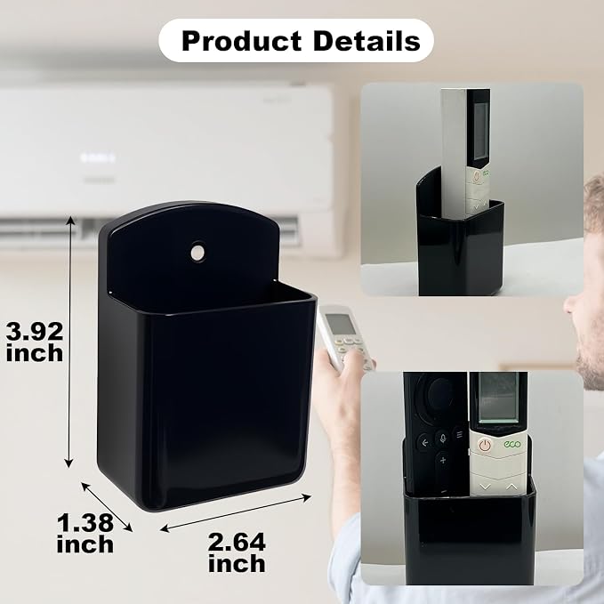 2Pcs Remote Holder Wall Mount, Remote Control Holder - Image 2