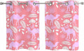 2 Panel Kitchen Cafe Curtains, Desert Camel Sunlight Filtering Nature Air by Hokiten