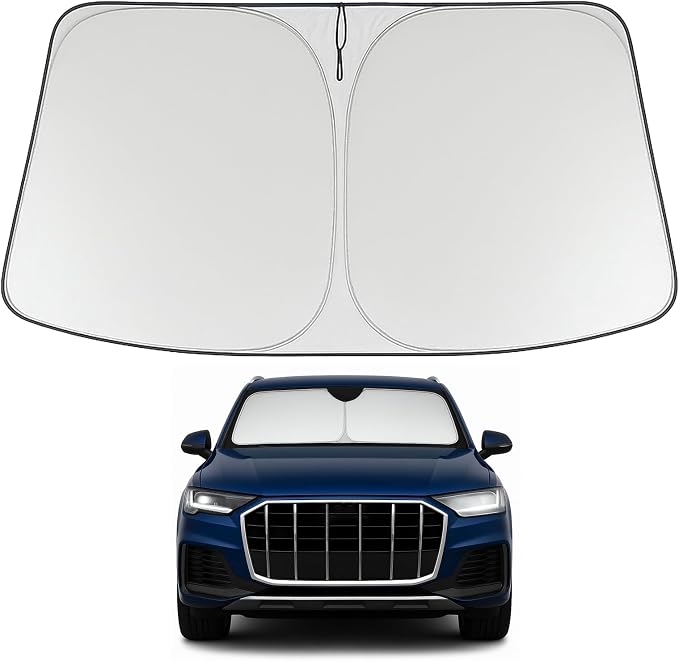 Proadsy Windshield Sun Shade for 2016-2025 2026 Audi Q7 Foldable Front Sunshade by Proadsy