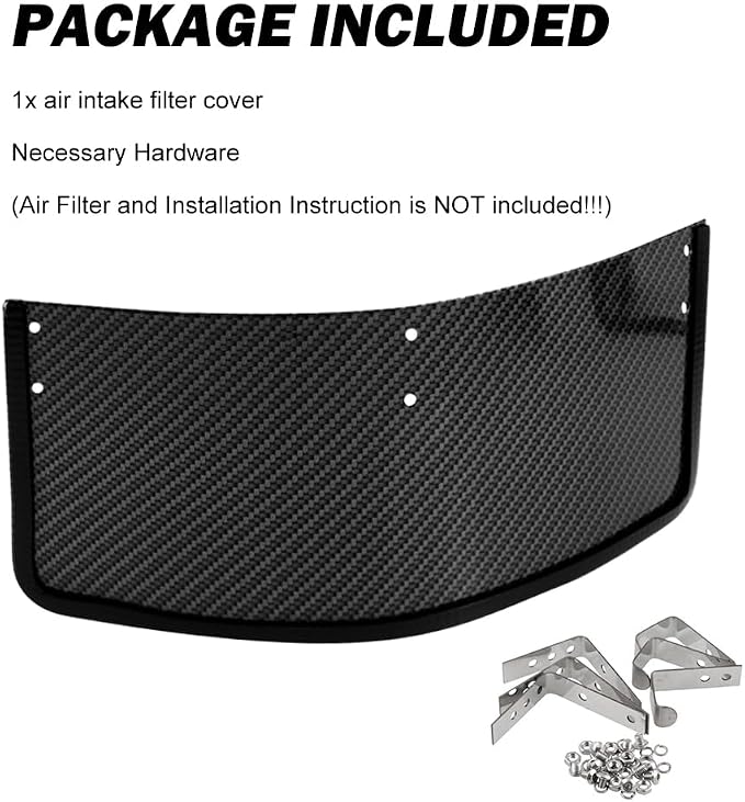 RULLINE Universal Air Intake Filter Cover Heat Shield Stainless Steel Cover - Image 7