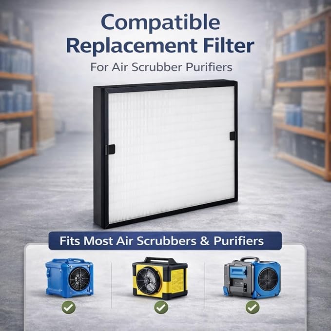 Nispira F301H BD-AS-550 HEPA500 Air Scrubber Replacement Filter - Image 6