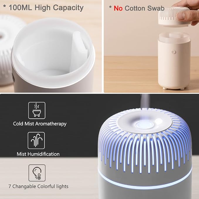 Car Diffuser Humidifier USB Aromatherapy Essential Oil Air Freshener USB Cool - Image 7