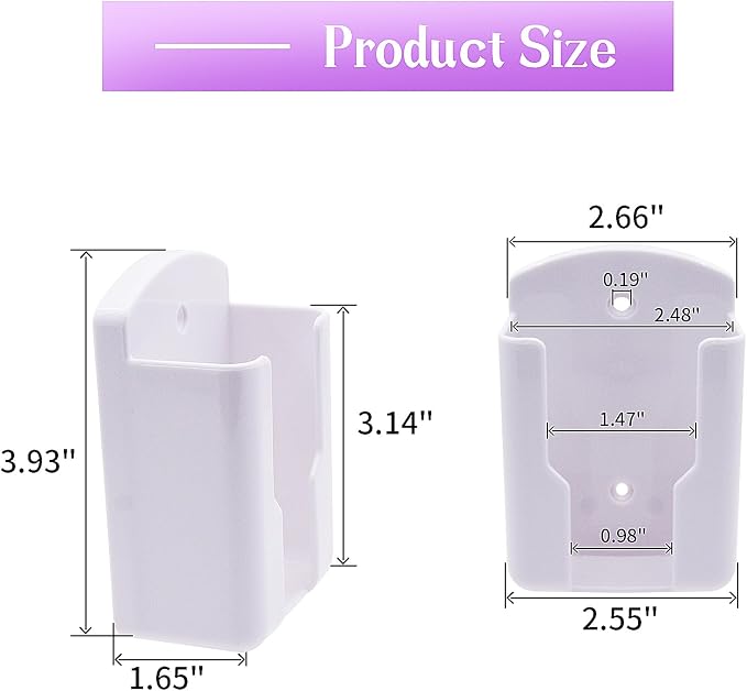 RUIAN 2Pcs Fashion Remote Control Holders Self Adhesive Wall Mount Air - Image 2