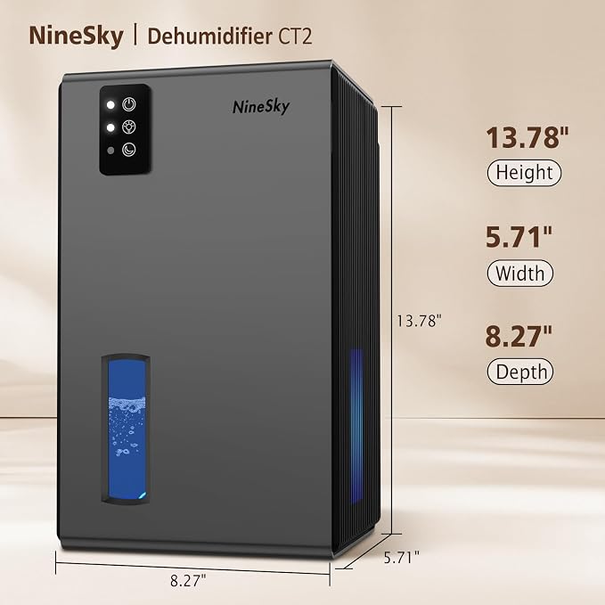 NineSky Dehumidifier, 1000 sq.ft Dehumidifiers - Image 2