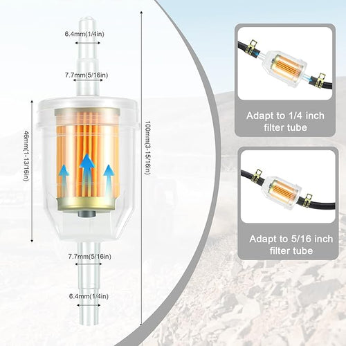 10 PCS 1/4 Inch and 5/16 Inch Gas Inline Fuel Filters - Image 2