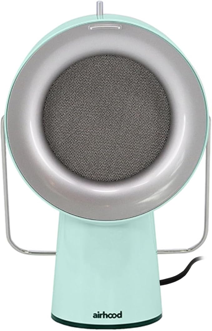 AirHood Wired Range Hood Portable Kitchen Exhaust Fan, Mint Green | Dual oil by AirHood