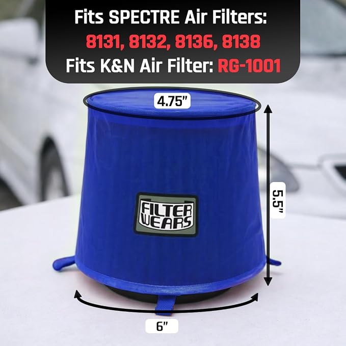 FILTERWEARS Pre-Filter F102L For SPECTRE Air Filters 8131 8132 8136 8138 K&N - Image 3