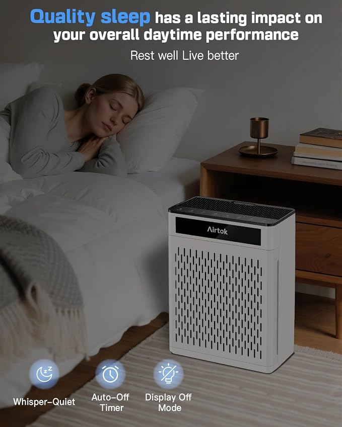 Air Purifiers for Home Large Room Up to 1848sq.ft, Airtok Air purifier for Home - Image 6