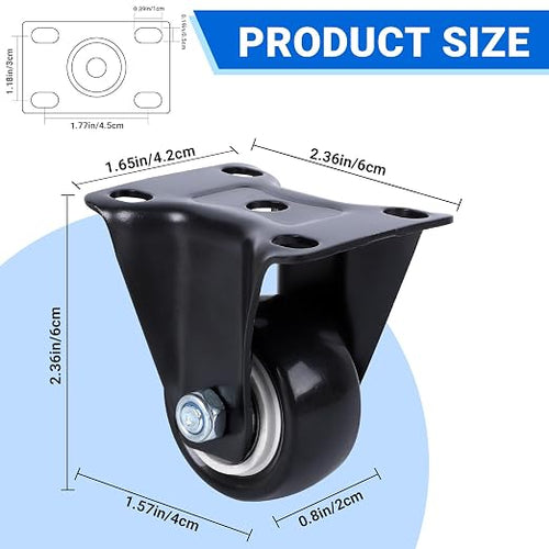 1.5 Inch Locking Casters Set of 4 - Image 2