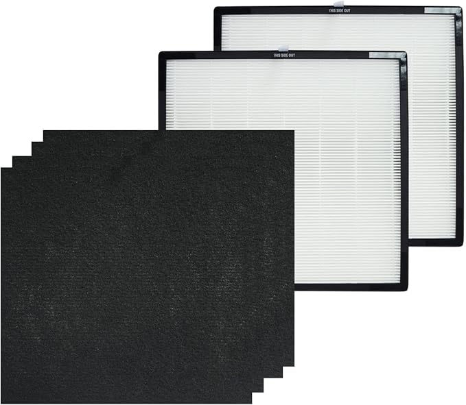PUREBURG AK46001 Replacement Filter Set Compatible by PUREBURG-PureYourBreath