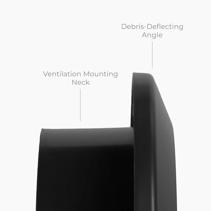 4" Inch Black Round Air Vent Cover - Image 5