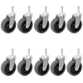 RILIDRI Replcament Casters for Brute Trash Bin Dolly Set of 10, 3-Inch Trash by RILIDRI